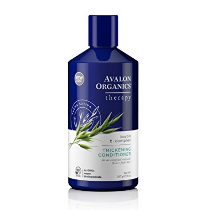想要有一頭烏黑濃密頭髮的看過來！Avalon Organics湛藍精粹生物素&維他命B群防脫護髮素，14 oz，原價$11.02，現僅售$5.52