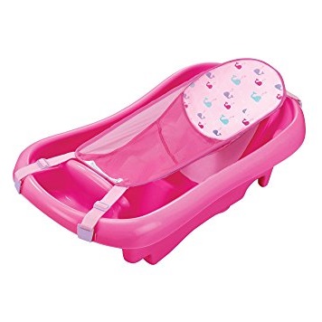 The First Years Sure Comfort Deluxe Newborn To Toddler Tub Pink, Only $14.99