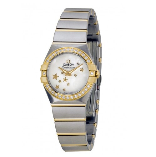 OMEGA Constellation Mother of Pearl Dial Steel and Yellow Gold Ladies Watch 12325246005001 Item No. 123.25.24.60.05.001, only $2995.00, free shipping after using coupon code