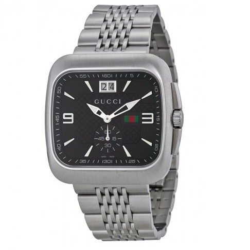 GUCCI G Coupe Quartz Black Dial Stainless Steel Men's Watch Item No. GCYA131305, only$389.00, free shipping after using coupon code