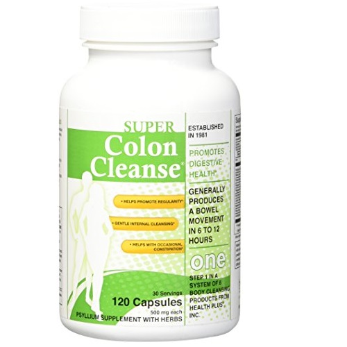 Super Colon Cleanse, 500mg-120 Capsules, only $6.52, free shipping after clipping coupon and using SS