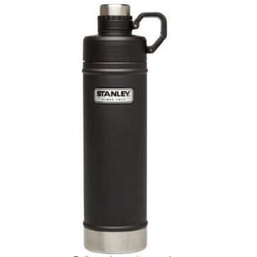 Stanley Classic Vacuum Water Bottle, Matte Black, 25 oz, Only $14.99
