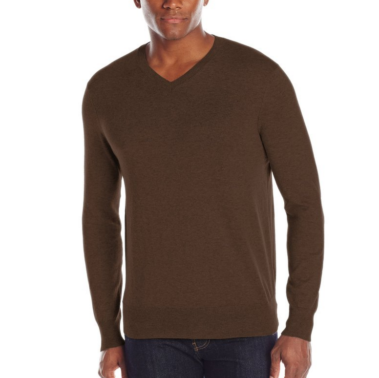 Oxford NY Men's Cotton V-Neck Sweater， 现仅售$9.34