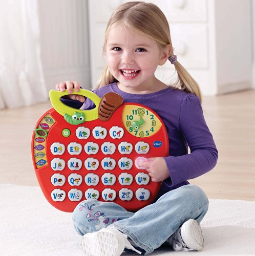 僅限PRIME會員！娃自己的蘋果「電腦」 VTech 字母蘋果兒童智力玩具, 現僅售$16.29