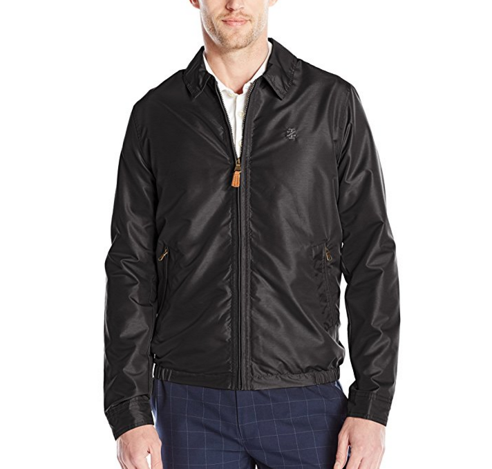 IZOD Men's Golf Jacket with Faux Leather Tabs only $10.33