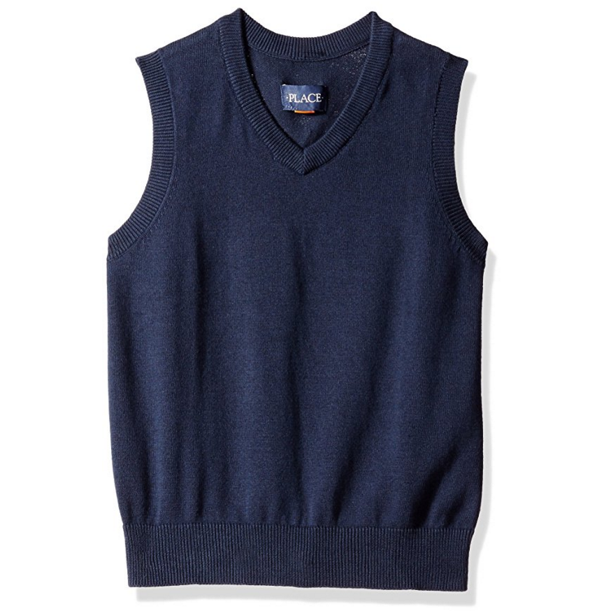 The Children's Place Boys' Uniform Sweater Vest only $12.99