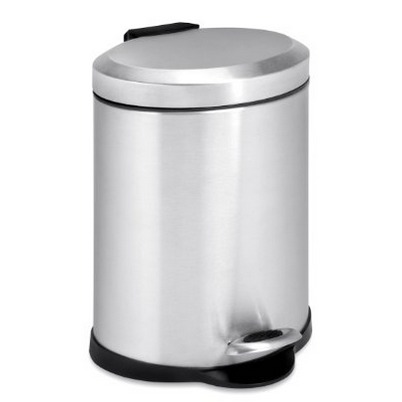 Honey-Can-Do TRS-01448 橢圓形不鏽鋼垃圾桶，5升，原價$69.14，現僅售$13.04