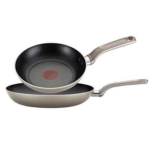 T-fal C716S2 Excite Nonstick Thermo-Spot Dishwasher Safe Oven Safe 8-Inch and 10-Inch Fry pan Cookware Set, 2-Piece, Gold, Only $17.76, You Save $12.23(41%)
