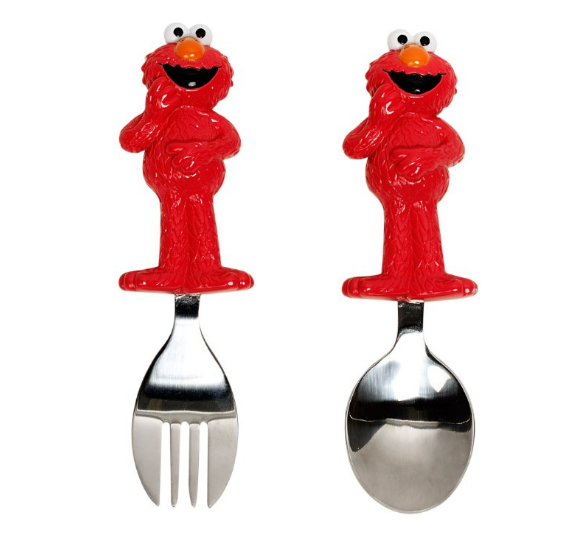 Munchkin Sesame Street Toddler Fork and Spoon, only $3.65