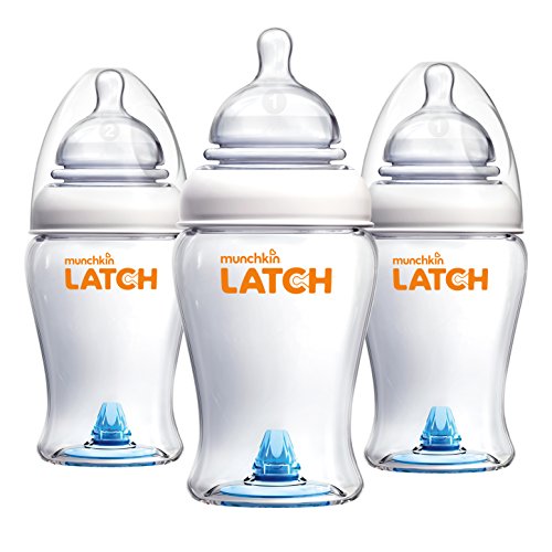 Munchkin Latch BPA-Free Baby Bottle, 8 Ounce, 3 Pack, Only $11.99