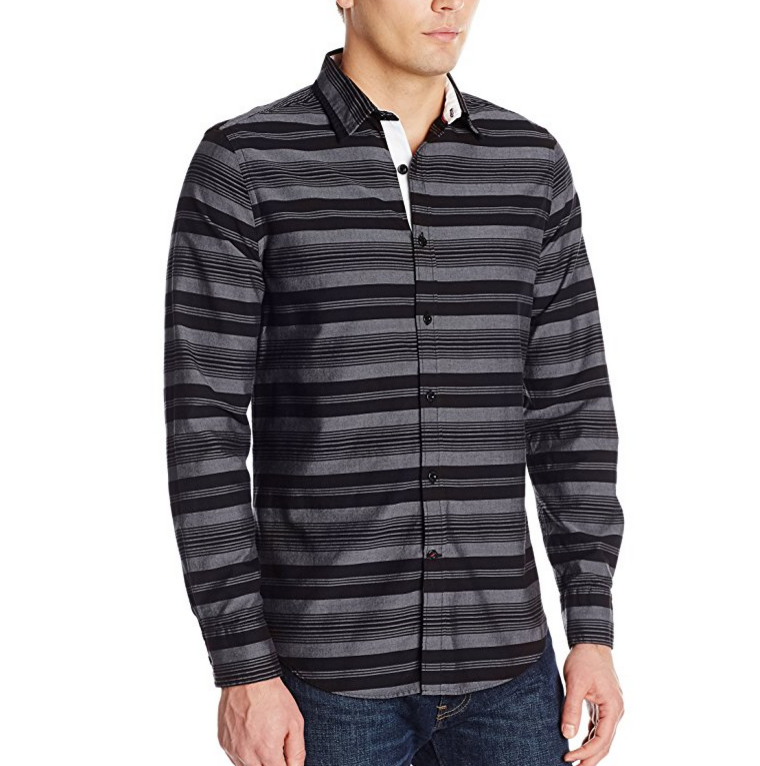 Nautica Men's Slim Fit Horizontal Stripe Shirt ONLY $21.58