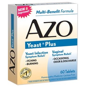 AZO Yeast Plus 婦科益生菌片，60片/盒，共3盒， 現僅售$23.09
