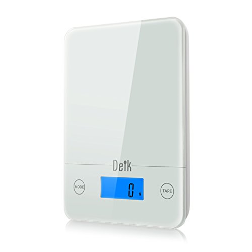Deik Digital Touch Kitchen and Food Scale (5kg/11lb), Tempered Glass in Clean White, Only $10.99 after using coupon code