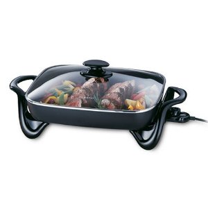 Presto 06852 16-Inch Electric Skillet with Glass Cover, only $28.05