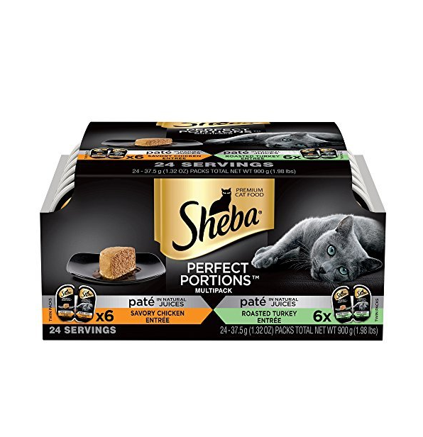 SHEBA Perfect Portions Wet Cat Food Trays only $7.99