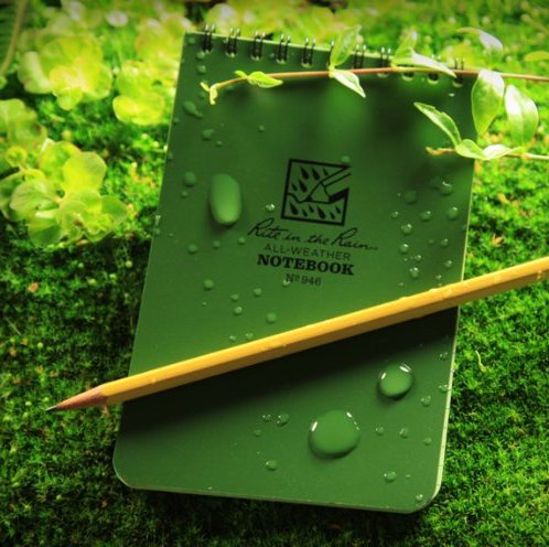 Rite in the Rain - Green Tactical Note Book (All Weather) only $4.95