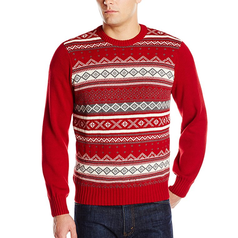Dockers Men's Fair Isle Crew-Neck Sweater only $9.87