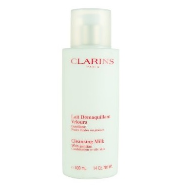 Clarins Women's Cleansing Milk with Gentian Combination or Oily Skin, 14 oz/ 400 ml, only 24.97