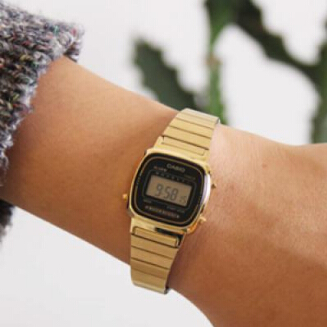 Casio卡西歐 LA670WGA-1DF 金色復古電子錶  特價僅售 $21.99