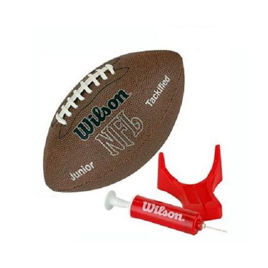 Wilson NFL MVP Junior Football with Pump and Tee, Brown only $10.47