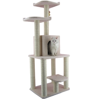Armarkat Cat tree Furniture Condo, Height- 60-Inch to 70-Inch $59.99 FREE Shipping