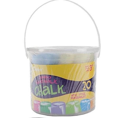Darice Assorted Sidewalk Chalk, Jumbo, 20-Pack, Only $2.88, You Save $3.11(52%)