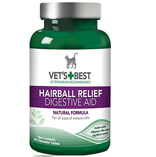 Vet's Best Cat Hairball Relief Digestive Aid, 60 Chewable Tablets, Only $3.3, free shipping after using SS