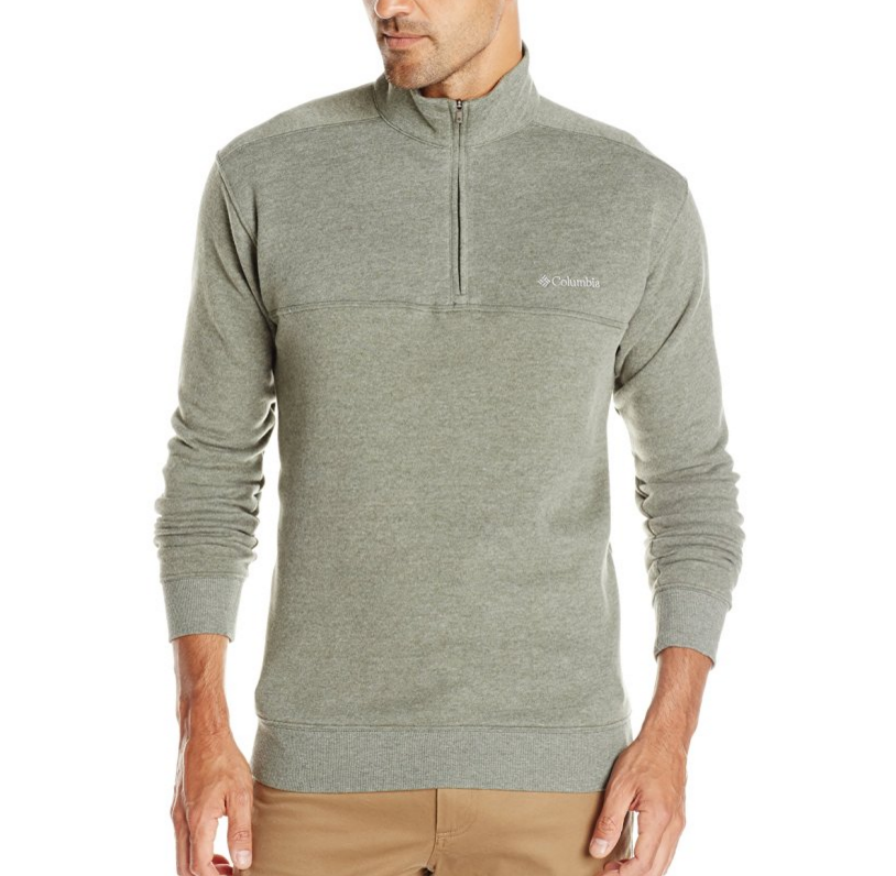 Columbia Men's Hart Mountain II Half-Zip Pullover Sweater, Surplus Green Heather, Medium, Only $23.99, You Save $36.01 (60%)