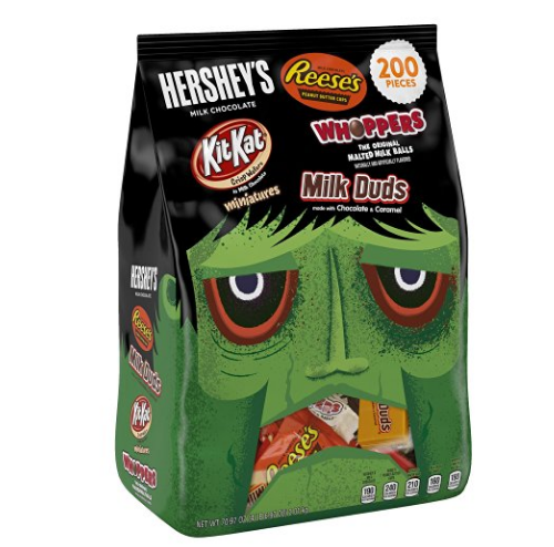 HERSHEY’S Halloween Snack Size Assortment (70.97-Ounce Bag, 200 Pieces) only $13.85