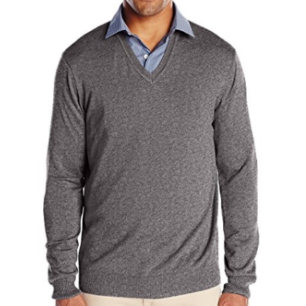 Perry Ellis Men's Solid V-Neck Sweater $29.75 FREE Shipping on orders over $49
