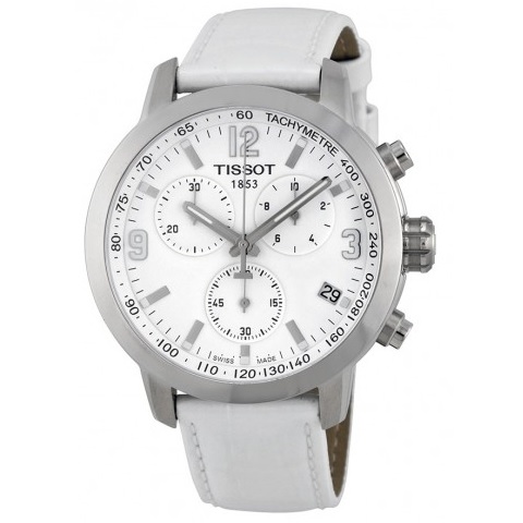 TISSOT PRC 200 Chronograph White Dial Steel Watch Item No. T055.417.16.017.00, only $194.00, free shipping after using coupon code