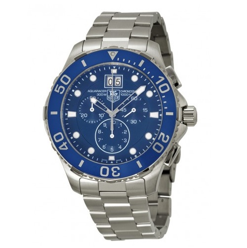 Jomashop：TAG Heuer 豪雅 Aquaracer 競潛系列 CAN1011-BA0821 男款計時腕錶，原價$2,350.00，現使用折扣碼后僅售 $1445.00，免運費