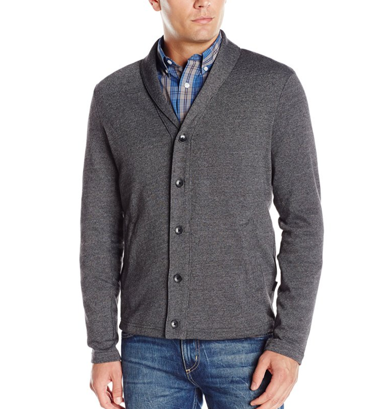 Perry Ellis Men's Shawl Button Front Cardigan only $34.99