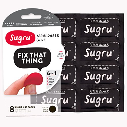 史低價！Sugru 神奇萬能修補硅膠，黑/白色，8塊裝，原價$22.00，現僅售$11.40。彩色款價格相近！
