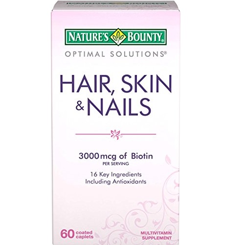Nature's Bounty 头发，皮肤，指甲美容复合营养片，60片，原价$8.39，现仅售$5.93