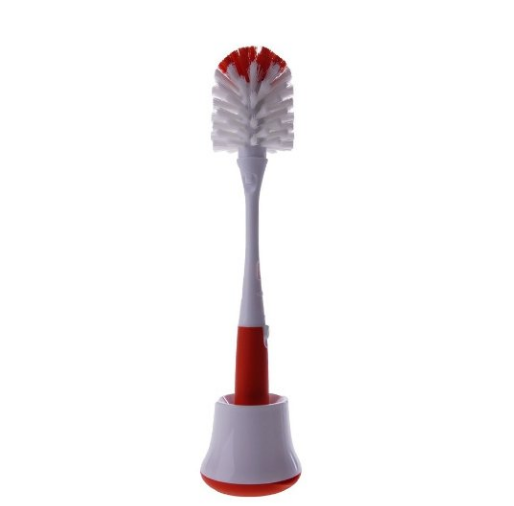 OXO Tot Bottle Brush with Nipple Cleaner and Stand, Orange only $3.85