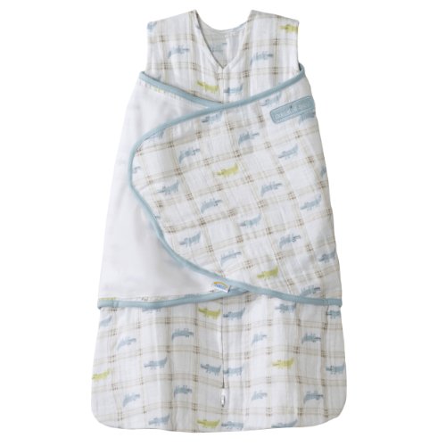 HALO 100% Muslin細棉 新生兒2合1安全睡袋，原價$29.99，現僅售$16.19