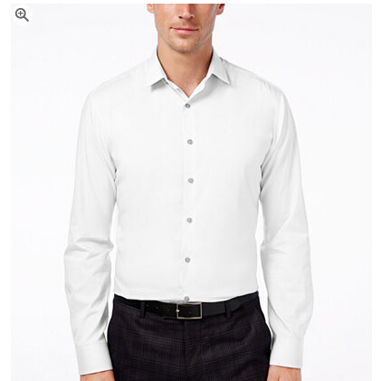 Alfani Men's Fitted Performance Solid Dress Shirt, Only at Macy's  $9.99