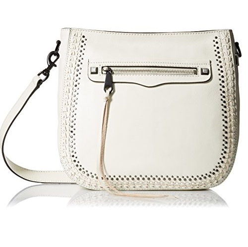Rebecca Minkoff Regan Feed Bag with Studs, Antique White, Only $109.68, free shipping