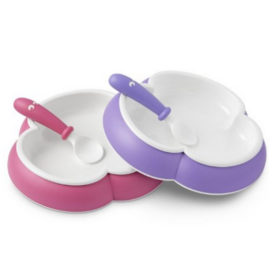 BABYBJORN Baby Plate and Spoon - Pink/Purple, 2-Count, Only $19.89, You Save $10.06(34%)