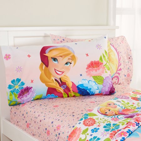 Walmart：Disney冰雪奇缘鲜花与清风粉色儿童床品，Twin size，原价 $79.99，现仅售$19.88。购满$50免运费或实体店取货！Full size仅售$21.70