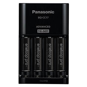 Panasonic K-KJ17KHCA4A Eneloop Pro Individual Cell Battery Charger with 4 AA Ni-MH Rechargeable Batteries, 4 pack, Only $18.47, free shipping