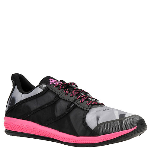 Adidas阿迪达斯Gymbreaker Bounce SE女士轻量缓震训练鞋 粉黑配色   特价仅售$45.99