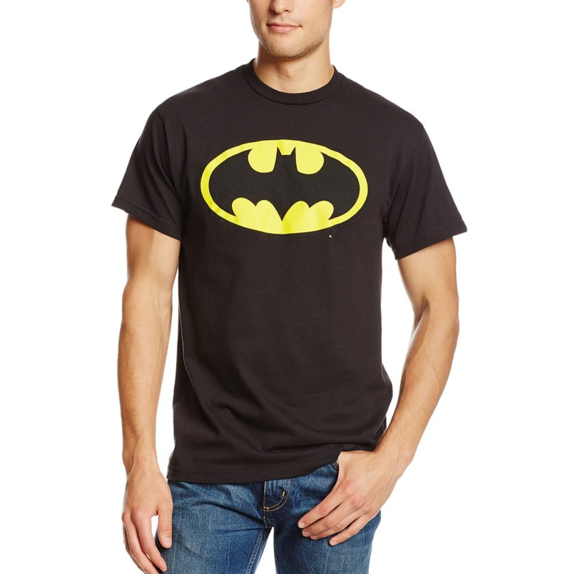DC Comics 男款蝙蝠袖T恤衫，现仅售$9.89，免运费！