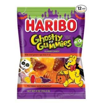 Haribo of America Ghostly Gummies, 4 oz Bag (Pack of 12 ) only $4.36