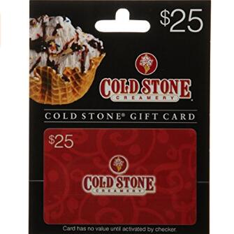Cold Stone Creamery Gift Card $25, only $19.75