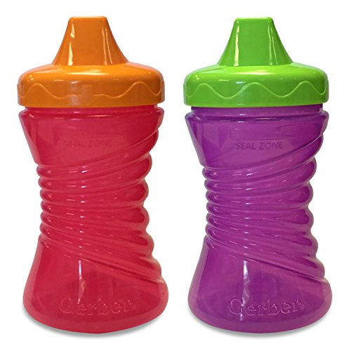 Gerber Graduates Fun Grips Hard Spout Sippy Cup in Assorted Girl Colors, 10-Ounce, 2 count, Only $8.99, You Save (%)