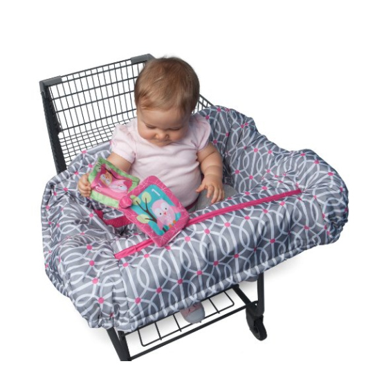 Boppy 婴幼儿购物车/ 餐椅软套垫 Park Gate Pink颜色，现仅售$19.97
