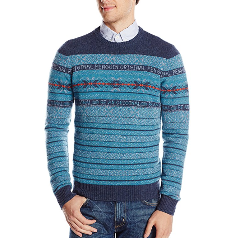 Original Penguin Men's A/O Engineered F Sweater only $39.99