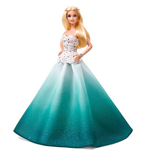 史低价！速抢！！Barbie芭比娃娃2016年节日收藏版，绿裙款，原价$39.99，现仅售$9.51